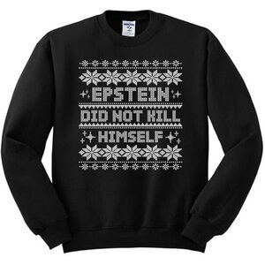 Epstein Did Not Kill Himself Meme Sweater – XL Gildan Unisex Graphic Sweatshirt
